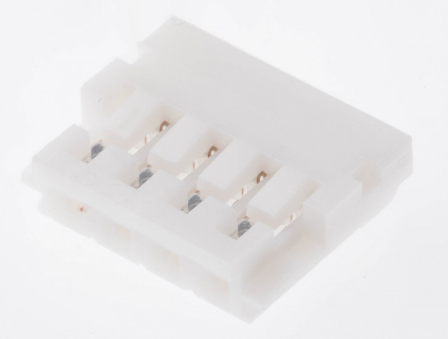 04HR-6S-P-N, 4-Way IDC Connector Socket for Cable Mount, 1-Row