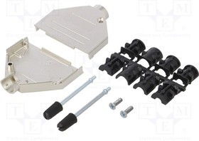 DHM25UN4, Корпус: для разъемов D-Sub; D-Sub 25pin,D-Sub HD 44pin; прямой