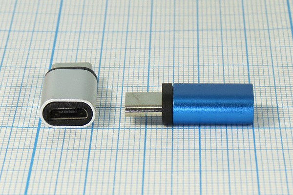 Разъем USB C вилка - Разъем microUSB розетка, тип C 3.1