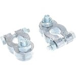 Клеммы АКБ свинцовые универсальные, усиленные, болт сверху DA-02531