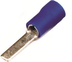 Наконечник изол. штыревой плоский 1.5-2.5кв.мм А=3мм син. (уп.100шт) DKC 2B11P