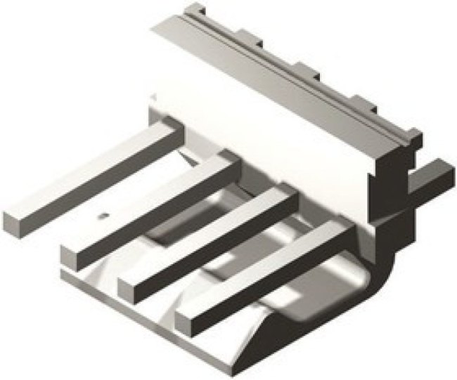 26-61-4020, KK 396 Series Straight Through Hole Pin Header, 2-Contact, 3.96mm Pitch, 1-Row, Unshrouded