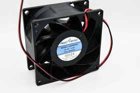 C0838BXPL, Вентилятор осевой, 80х80х38мм,24В, DC, 0,45А, 143куб.м/ч, подшипник качения, 5700об/мин, 2 провода