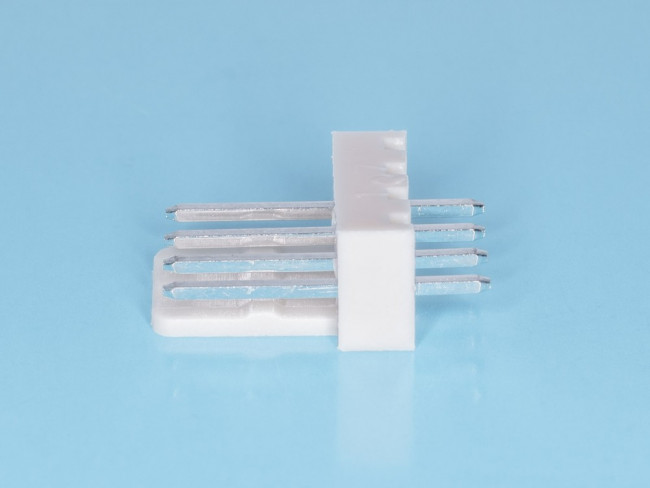 WF-4, Разъем питания 4 контакта, вилка на плату, шаг 2,54мм