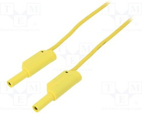 VSFK6000252-GE, Измерительный провод ПВХ 2м желтый сечение провода 2,5мм2