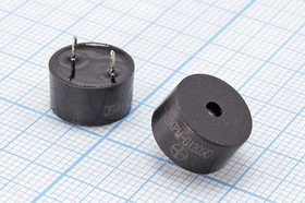 Звонок магнитоэлектрический 12x 7мм, 5В, 47 Ом, частота 2.4кГц, аналог [HCM1205F]; зм 12x 7\ 5\47\2,