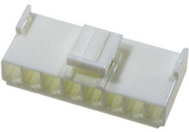 VHR-8N, Разъем 8 конт. шаг 3.96мм без контактов. Пластиковый корпус, контакты заказываются отдельно