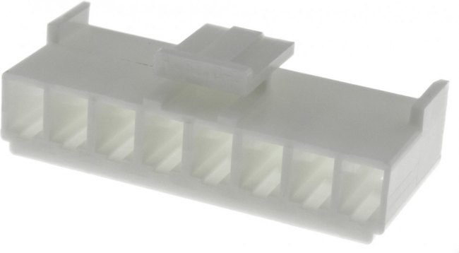 VHR-8N, Разъем 8 конт. шаг 3.96мм без контактов. Пластиковый корпус, контакты заказываются отдельно
