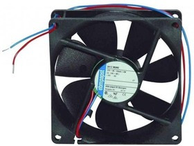3412NGME, DC Fans DC Tubeaxial Fan, 92x92x25mm, 12VDC, 42.4CFM, 1.6W, 28dBA, 2300RPM, Sleeve