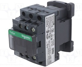 LC1D18V7, Контактор: 3-полюсный; NO x3; Вспомогательные контакты: NO + NC