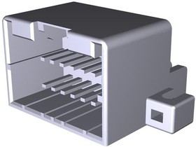 174053-2, Conn Multilock Connector Tab 16 POS 2.5mm Solder RA Thru-Hole Automotive Tray