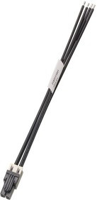 218311-1041, Rectangular Cable Assemblies 4.20mm P 150mm L 4 Ckt Blk Conn-Pigtail