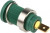 972355104, Green Female Banana Socket, 4 mm Connector, Tab Termination, 25A, 1000V ac/dc, Gold 972355104, Green Female Banana Socket, 4 mm Connector, Tab Termination, 25A, 1000V ac/dc, Gold
