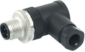 7000-12821-0000000, Circular DIN Connectors M12 MALE 90 FIELD-WIREABLE SCREW TERM., 4-pol. max.0,75mm 4-6mm