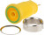 972355188, Green/Yellow Female Banana Socket, 4 mm Connector, Tab Termination, 25A, 1000V ac/dc
