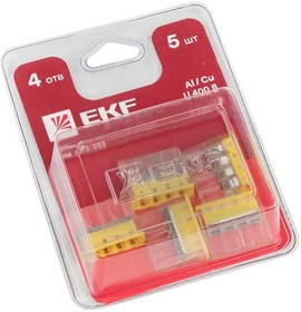 Клемма строительно-монтажная СМК 2273-244 4-проводная 0.5-2.5кв.мм с пастой (блист.5шт) PROxima EKF plc-smk-2273-244b