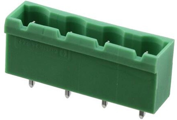 1758179, Pluggable Terminal Blocks 4 Pos 7.62mm pitch Through Hole Header