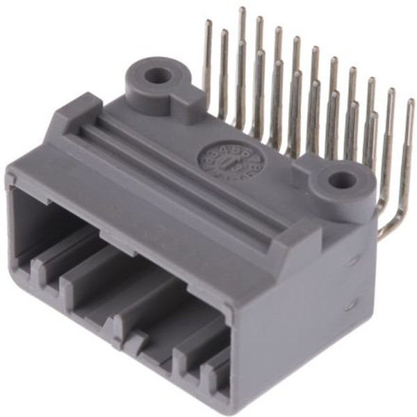 MX34020NF1, MX34 Series Right Angle Through Hole PCB Header, 20 Contact(s), 2.2mm Pitch, 2 Row(s), Shrouded