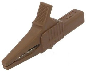 XKK-1001-27, Зажим "крокодил", 32А, 1кВDC, коричневый, Диап.захвата: макс.20мм
