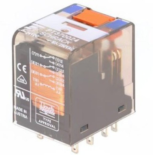 PT370024, Industrial Relays 3PDT 10A 24 VDC PT370024, Industrial Relays 3PDT 10A 24 VDC