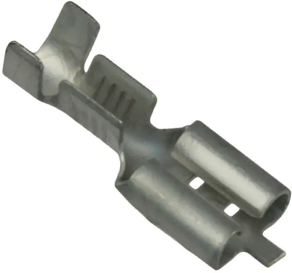 2-160256-2, FASTON .250 Uninsulated Female Spade Connector, Receptacle, 6.35 x 0.81mm Tab Size, 1mm² to 2.5mm²