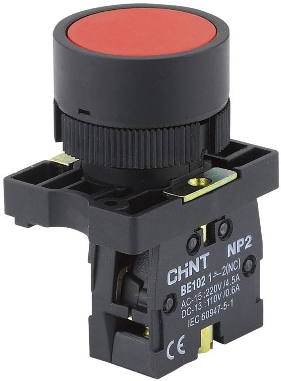 NP2-EA42, Кнопка без фиксации красная ON-(OFF) пласт. NP2-EA42, Кнопка без фиксации красная ON-(OFF) пласт.