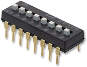SDA08H1BD, DIP Switches / SIP Switches EXT ACT 8 POS