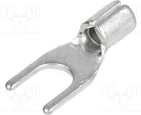 BM01220, Наконечник: вилка, M4, 1,5-2,5мм2, обжим, на провод, луженые, медь