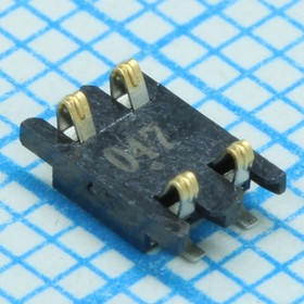 788640001, Разъем батареи 4 контакта шаг 1.6мм прямой SMD 4 терминала 1 порт лента на катушке