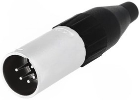 AC5MJ, Вилка; XLR; "папа"; PIN: 5; прямой; на провод; пайка; посеребренные