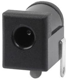 PJ-017D, DC Power Connectors 1.3 x 3.8 mm, 2.0 A, Horizontal, Through Hole, Kinked Pins, Dc Power Jack Connector