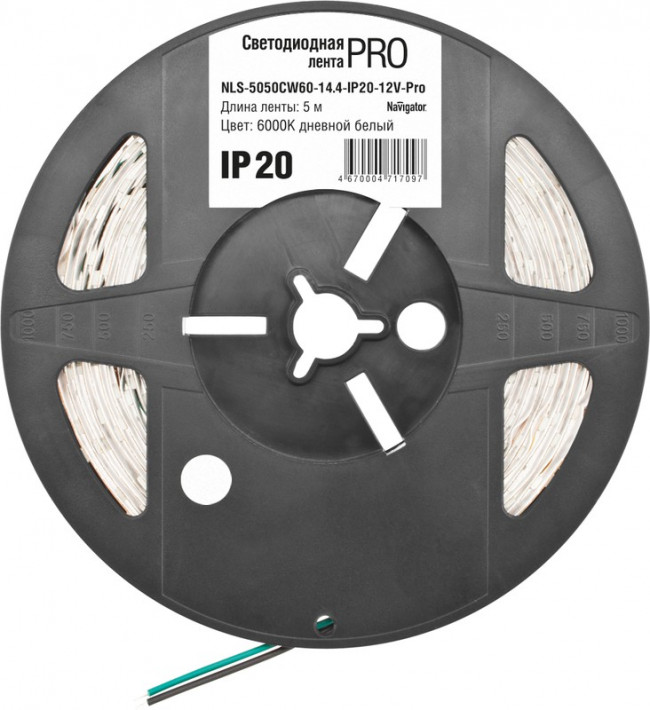 СД Лента Navigator 71 709 NLS-5050CW60-14. 4-IP20-12V-Pro R5