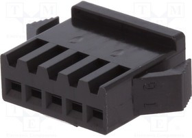 SMP-05V-BC, Провод-провод, вилка, "мама", SM, 2,5мм, PIN: 5, без контактов, 250В SMP-05V-BC, Провод-провод, вилка, "мама", SM, 2,5мм, PIN: 5, без контактов, 250В