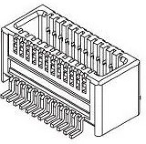 501017-0248, Mezzanine Connector, Header, 0.4mm, 2Rows, 24Contacts, Surface Mount, Phosphor Bronze 501017-0248, Mezzanine Connector, Header, 0.4mm, 2Rows, 24Contacts, Surface Mount, Phosphor Bronze
