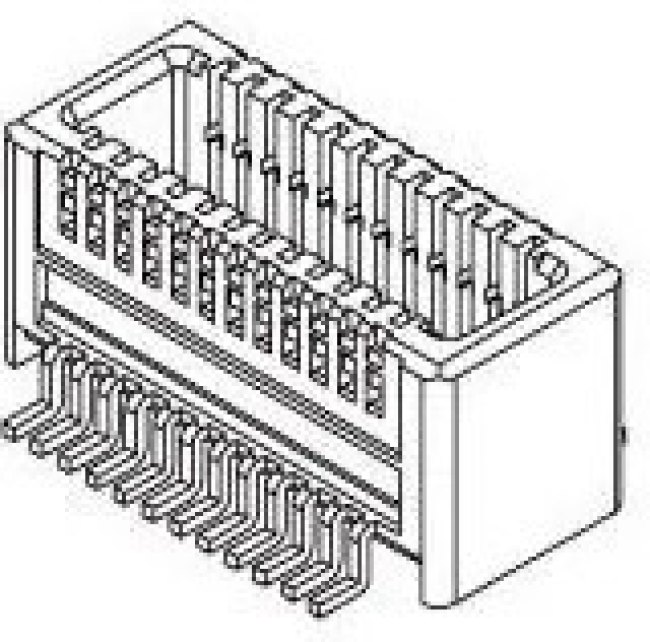 501017-0248, Mezzanine Connector, Header, 0.4mm, 2Rows, 24Contacts, Surface Mount, Phosphor Bronze 501017-0248, Mezzanine Connector, Header, 0.4mm, 2Rows, 24Contacts, Surface Mount, Phosphor Bronze