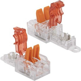 PCT-102, Клемма зажимная соединительная безвинтовая , 2-проводная, 32 А, 250 В, 1.5...2.5 мм2, -20…+105 °C, поликарбонат