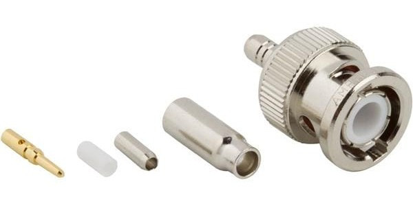031-242, RF/COAXIAL, BNC PLUG, STRAIGHT, 50 OHM, CRIMP