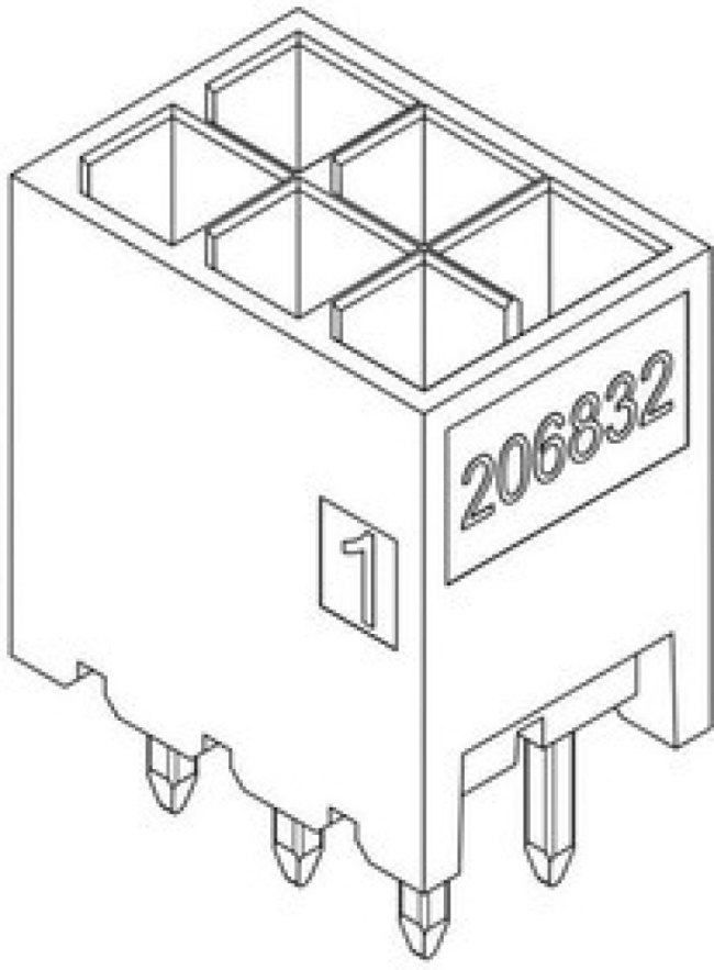206832-2401, Headers & Wire Housings Micro-Fit Plus Vert HDR ASSY 2X12 Tin Lu 206832-2401, Headers & Wire Housings Micro-Fit Plus Vert HDR ASSY 2X12 Tin Lu