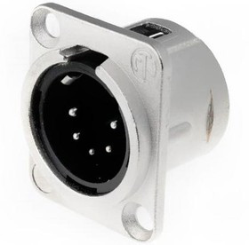 NC5MD-L-1, XLR Connectors 5C MALE SOLDER CUP