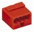 Micro junction box terminal, 4 pole, 0.6-0.8 mm², clamping points: 4, red, clamp connection, 6 A Micro junction box terminal, 4 pole, 0.6-0.8 mm², clamping points: 4, red, clamp connection, 6 A