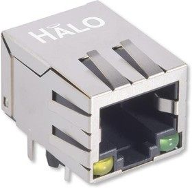 HCJ11-805SK, Modular Connectors / Ethernet Connectors Shielded 1X1 Tab Dwn RJ45 NO LED