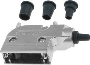 DS1047-01-37, Корпус к разъему 37pin D-SUB металл угловой DS1047-01-37, Корпус к разъему 37pin D-SUB металл угловой