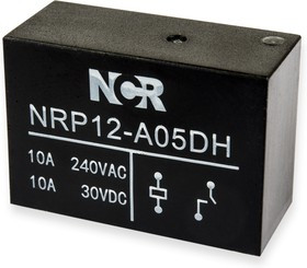 NRP-12-A-05D-H, Реле 1 замык. 5VDC, 10A/250VAC SPST-NO