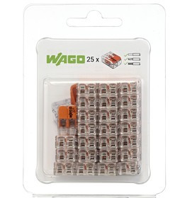 Клеммы WAGO 221-412 в блистерной упаковке по 25шт