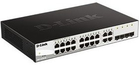 D-Link DGS-1210-20/FL2A Управляемый L2 коммутатор с 16 портами 10/100/1000Base-T и 4 комбо-портами 100/1000Base-T/SFP