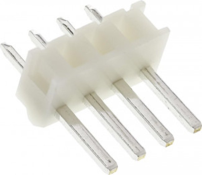 B4P-SHF-1AA(LF)(SN), 1x4P 1 2.5mm 4 Brass Plugin,P=2.5mm Wire To Board / Wire To Wire Connector