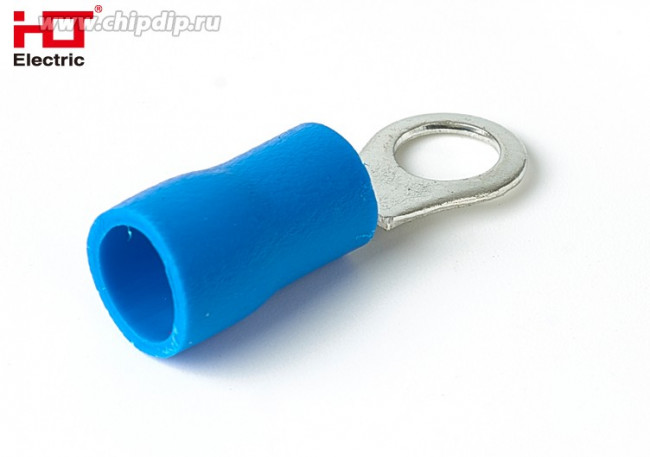 084-04-05, Наконечники НКИ 2.5-4 кольцо 1.0-2.5мм синий (уп./100 шт) HLT