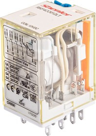 RKF4CO012LT, Реле 4пер. 12VDC, 6A/250VAC LED+тест. кнопка