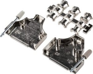 MHDM35-25-K, MHDM35 Series Zinc Angled D Sub Backshell, 25 Way, Strain Relief MHDM35-25-K, MHDM35 Series Zinc Angled D Sub Backshell, 25 Way, Strain Relief