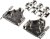 MHDM35-25-K, MHDM35 Series Zinc Angled D Sub Backshell, 25 Way, Strain Relief MHDM35-25-K, MHDM35 Series Zinc Angled D Sub Backshell, 25 Way, Strain Relief